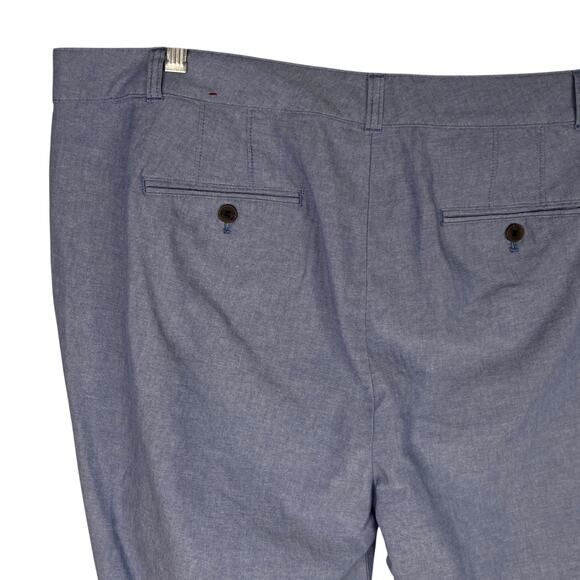 Talbots Plus Womens Pants 18W Light Blue Cotton Lightweight - Picture 10 of 11